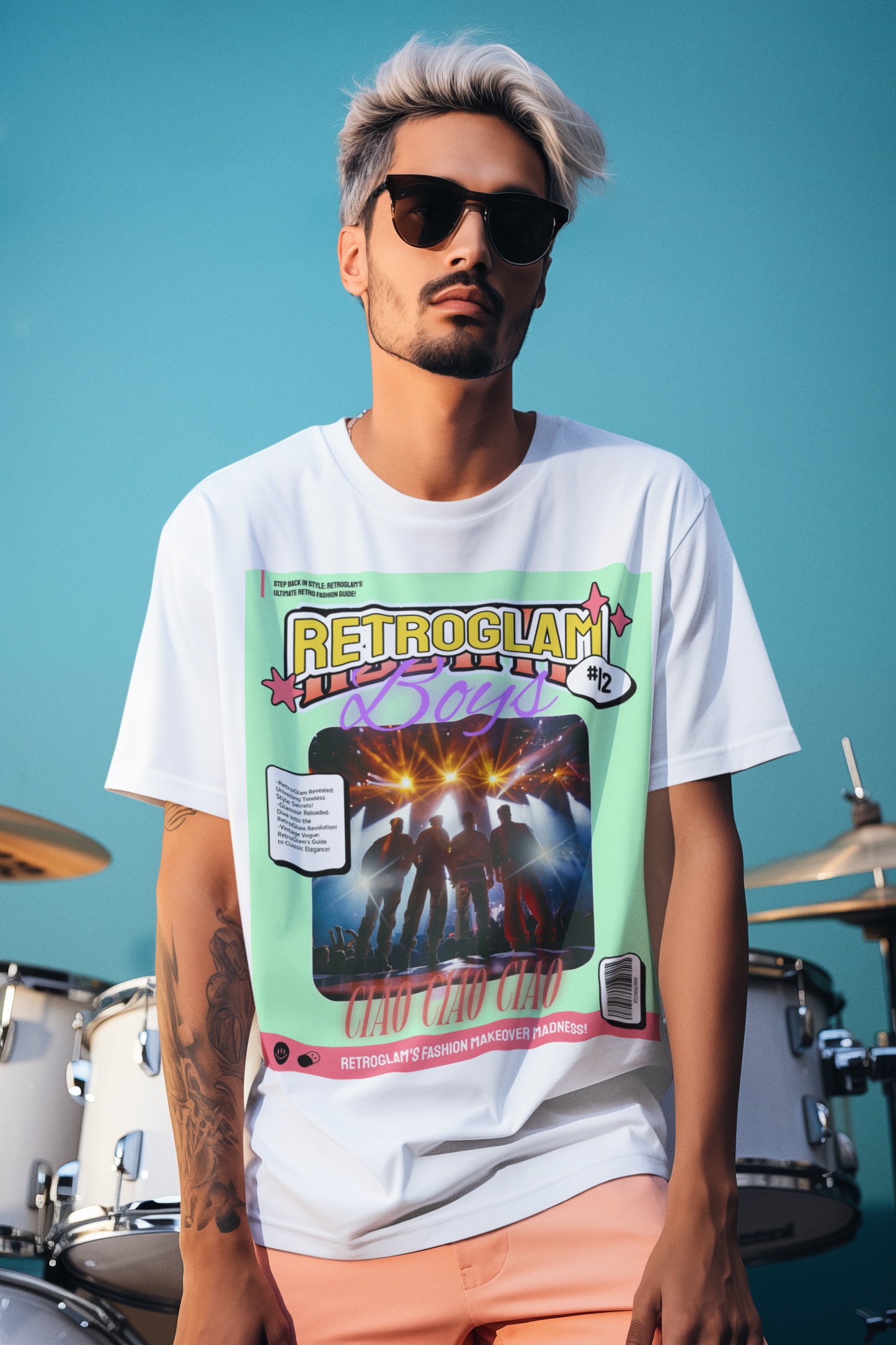 Magazine Cover Shirt Unisex Short Sleeve Tee Lightweight Breathable Fabric