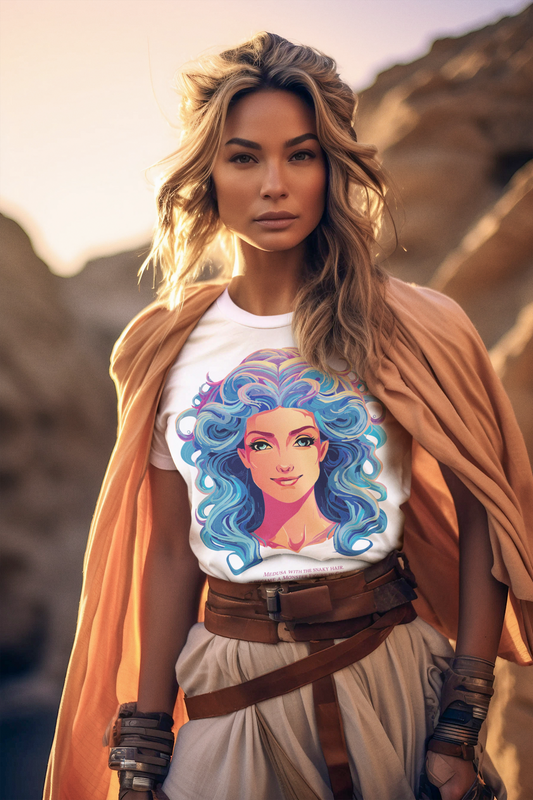 Goddess Medusa Graphic Cotton T Shirt Unisex Jersey Short Sleeve Original Artwork By Retro2Nova