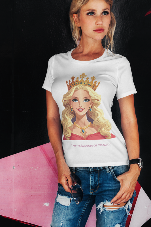 Goddess Shirt Unisex Graphic Cotton T Shirt Short Sleeve With Original Art By Retro2Nova