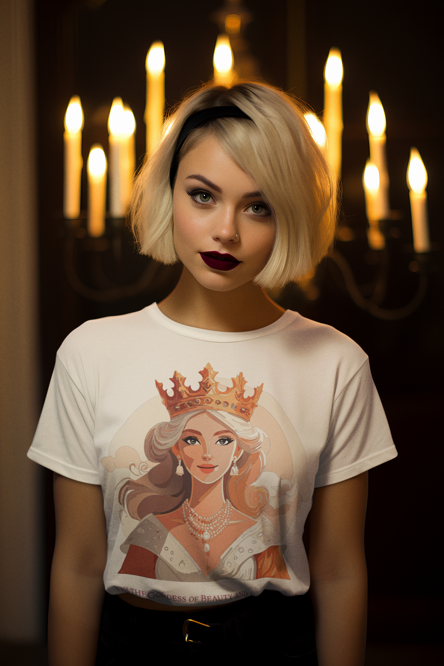 Goddess Graphic Tee Unisex Cotton Short Sleeve With Original Artwork By Retro2Nova