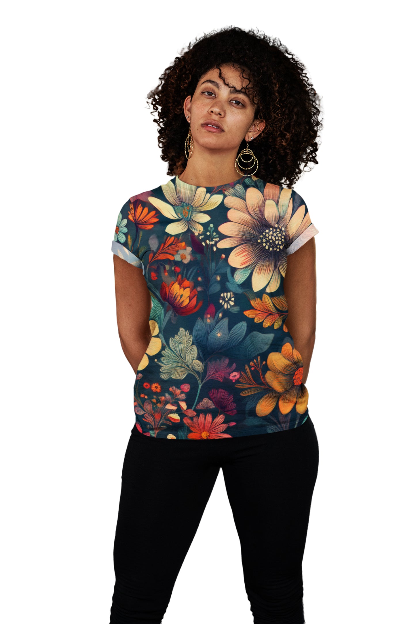 Unisex Floral Shirt, Floral Tee Shirt