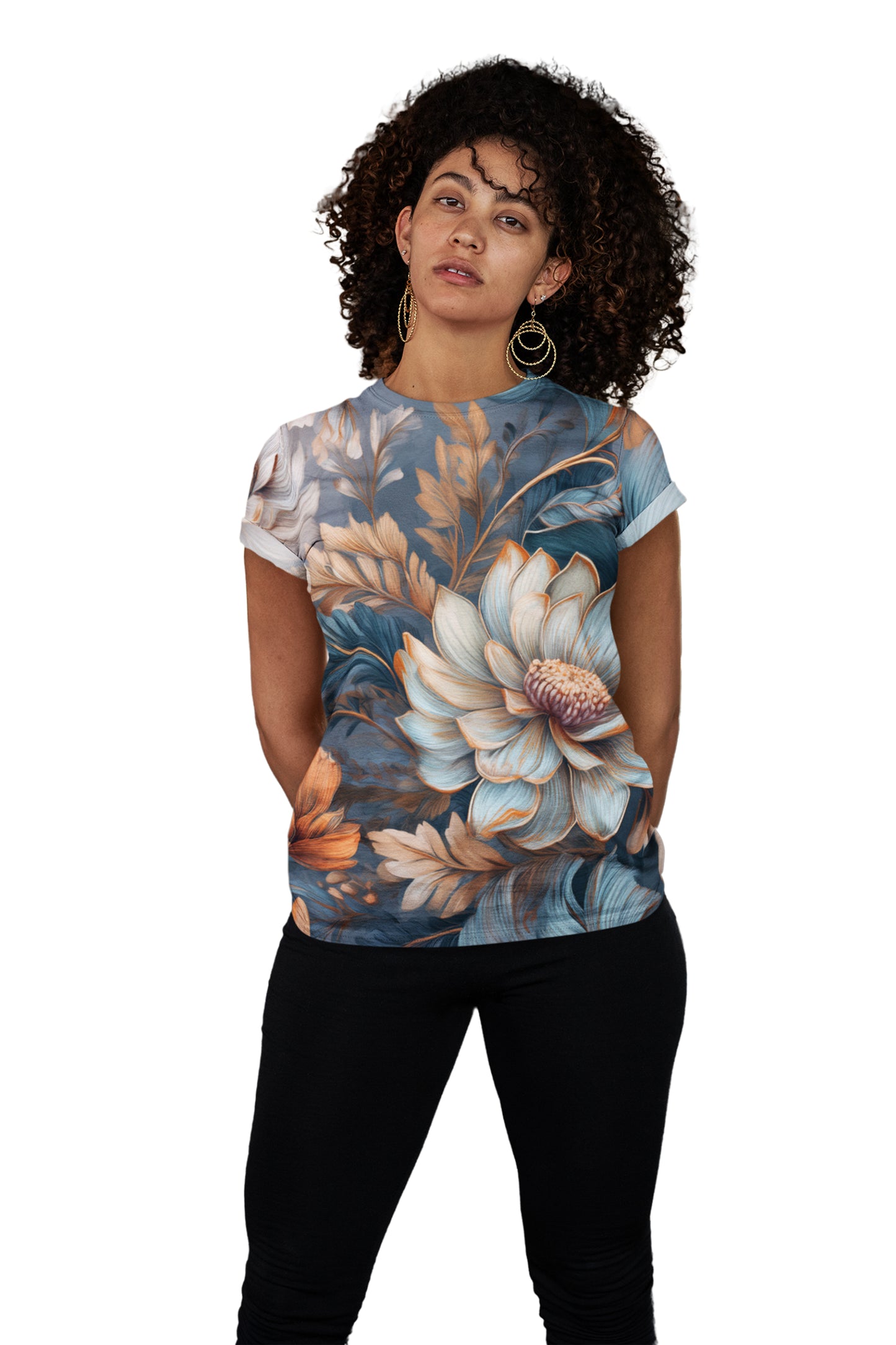 Unisex Floral Shirt, Floral Tee Shirt
