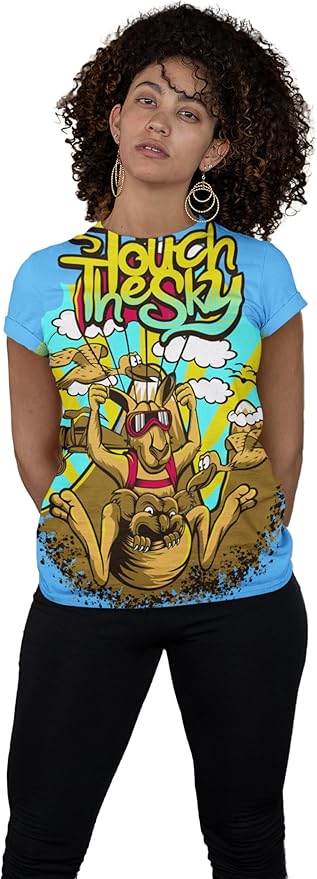 Be Fun Graphic T-Shirt, Art Design Poly Shirt, All Over Print Graphic Tee, Funny Print T-Shirt, Funny Animals Tees