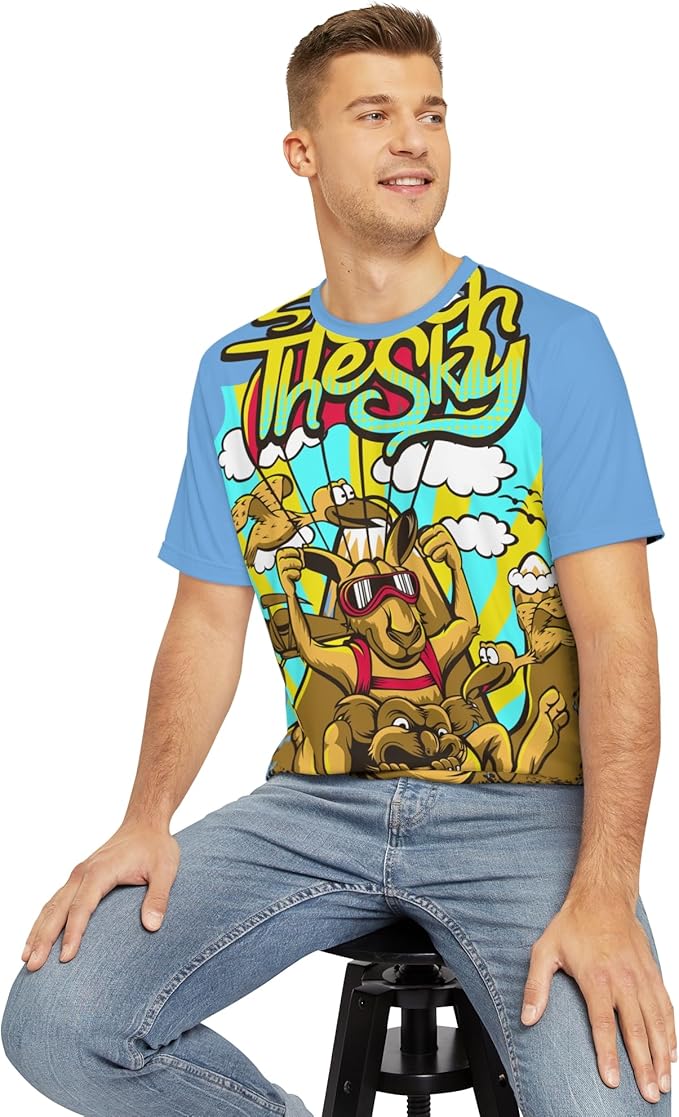 Be Fun Graphic T-Shirt, Art Design Poly Shirt, All Over Print Graphic Tee, Funny Print T-Shirt, Funny Animals Tees