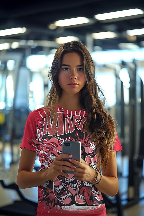 Be2 Fun Graphic T-Shirt, Art Design Poly Shirt, All Over Print Graphic Tee, Funny Print T-Shirt, Funny Game Tees