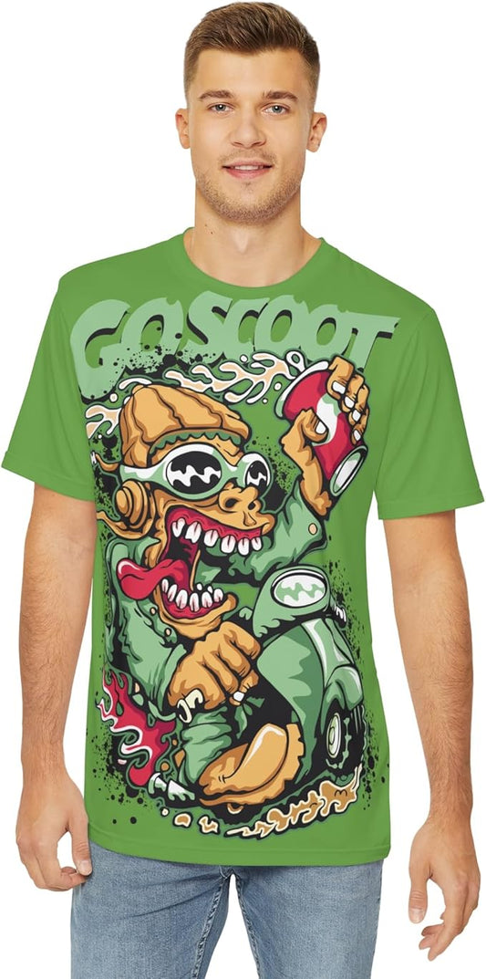 Be6 Fun Graphic T-Shirt, Art Design Poly Shirt, All Over Print Graphic Tee, Funny Print T-Shirt, Funny Art Tees