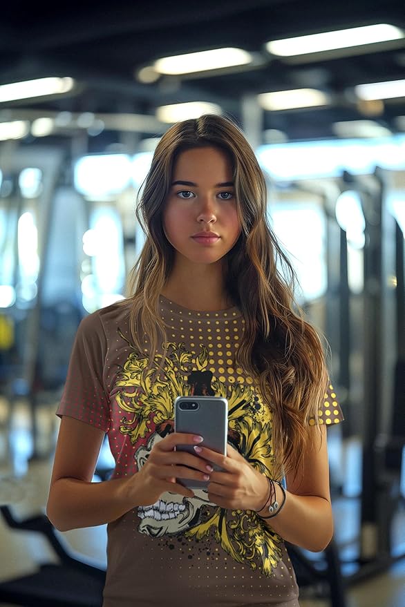 Be16 Fun Graphic T-Shirt, Art Design Poly Shirt, All Over Print Graphic Tee, Funny Print T-Shirt, Funny Cartoon Tee