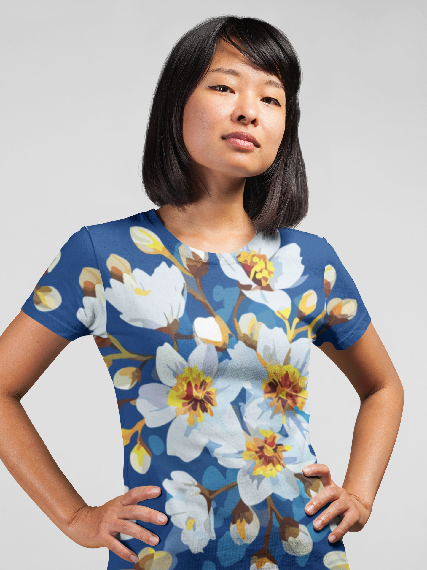 Unisex Floral Shirt, Floral Tee Shirt, Floral T-Shirt, T Shirt with Flowers 2