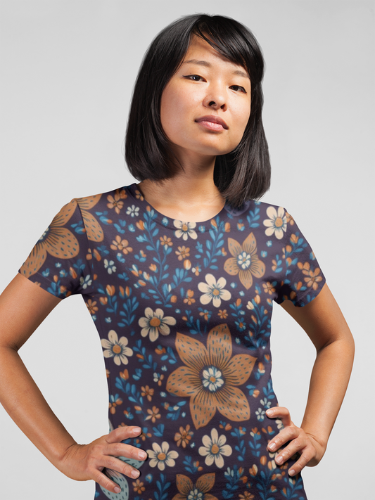 Unisex Floral Shirt, Floral Tee Shirt, Floral T-Shirt, T Shirt with Flowers 6