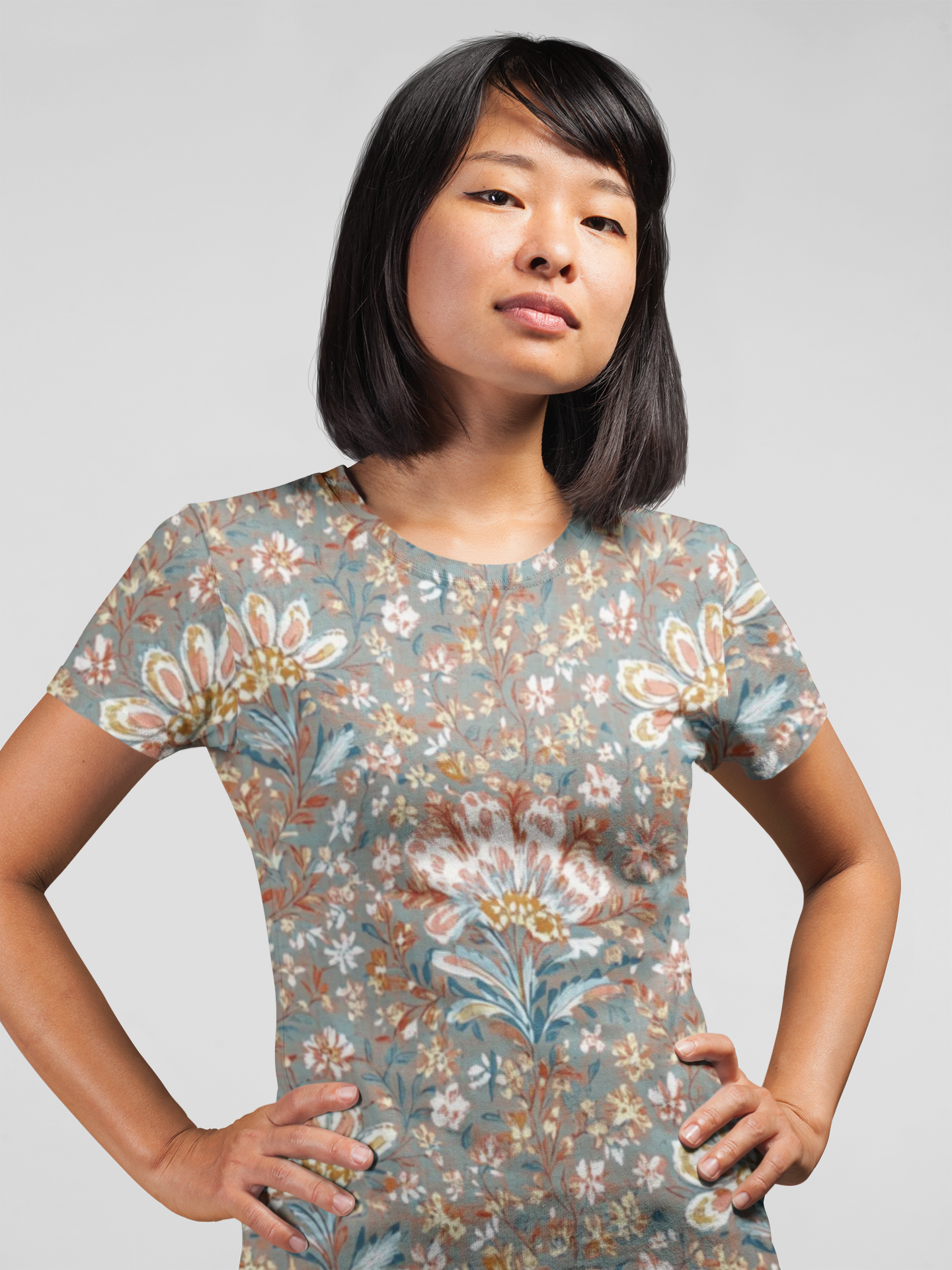 Unisex Floral Shirt, Floral Tee Shirt, Floral T-Shirt, T Shirt with Flowers 10