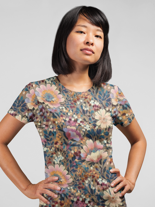 Unisex Floral Shirt, Floral Tee Shirt, Floral T-Shirt, T Shirt with Flowers 11