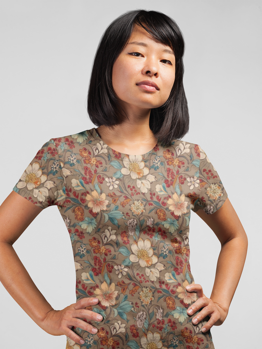 Unisex Floral Shirt, Floral Tee Shirt, Floral T-Shirt, T Shirt with Flowers 12