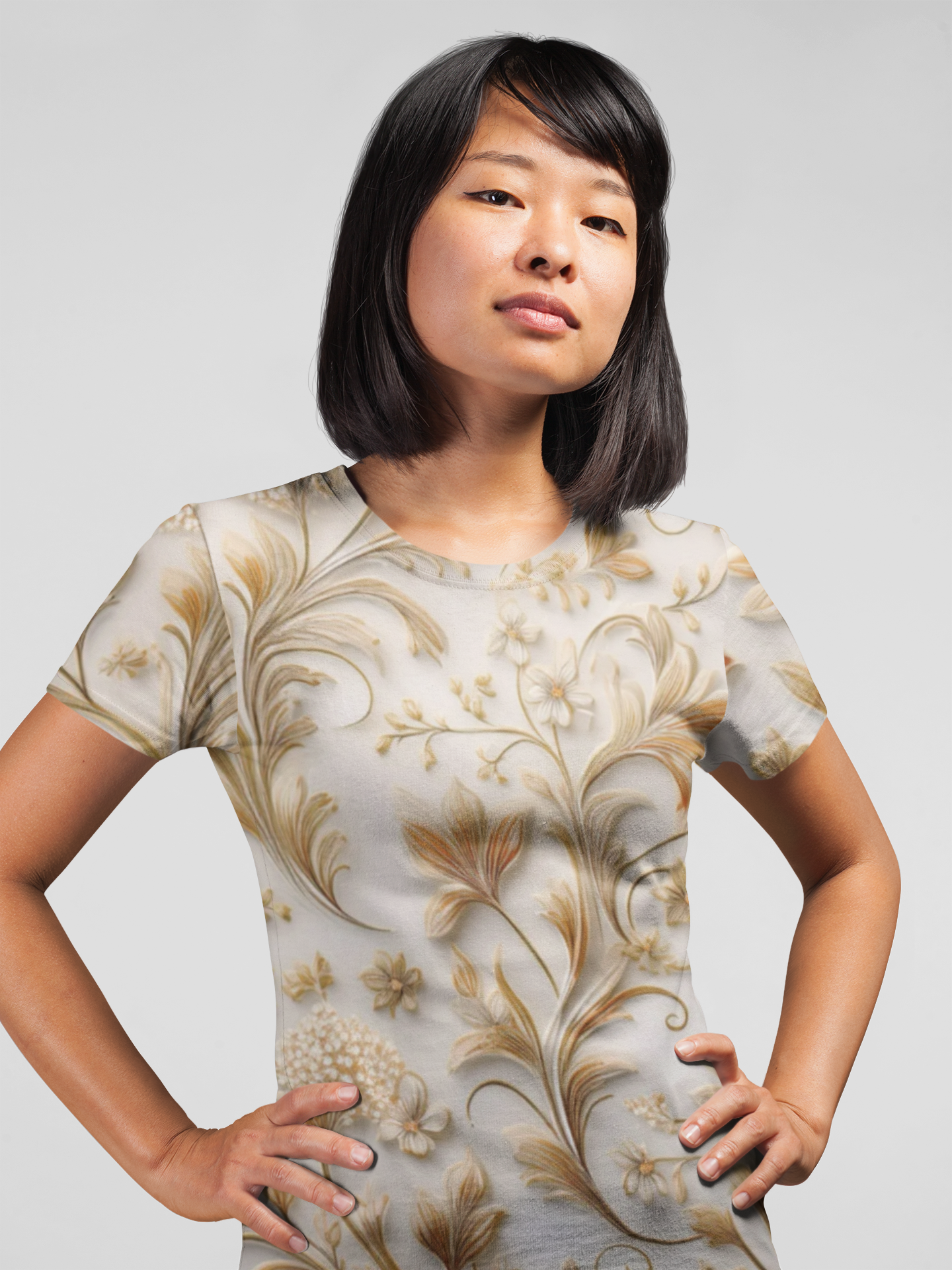 Unisex Floral Shirt, Floral Tee Shirt, Floral T-Shirt, T Shirt with Flowers 14