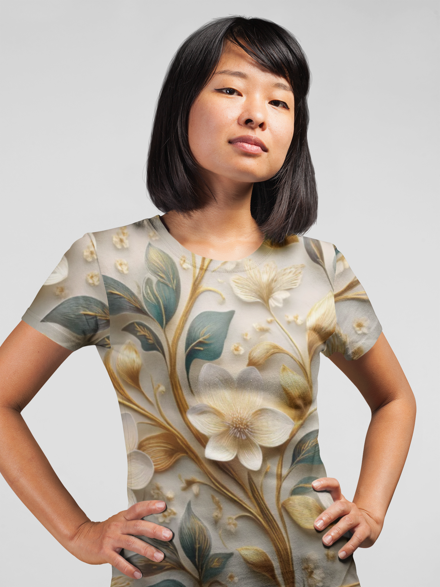 Unisex Floral Shirt, Floral Tee Shirt, Floral T-Shirt, T Shirt with Flowers 15