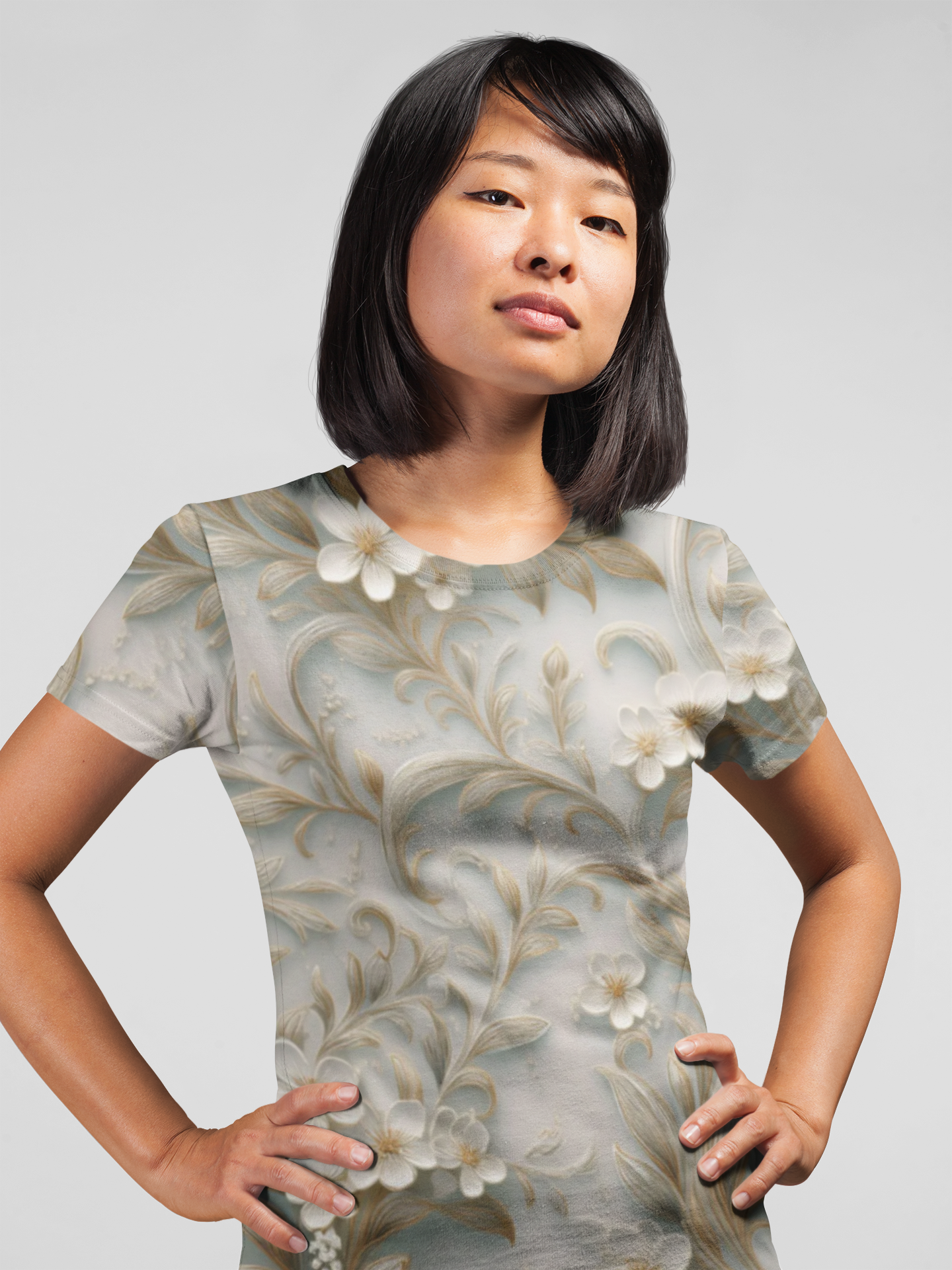 Unisex Floral Shirt, Floral Tee Shirt, Floral T-Shirt, T Shirt with Flowers 16