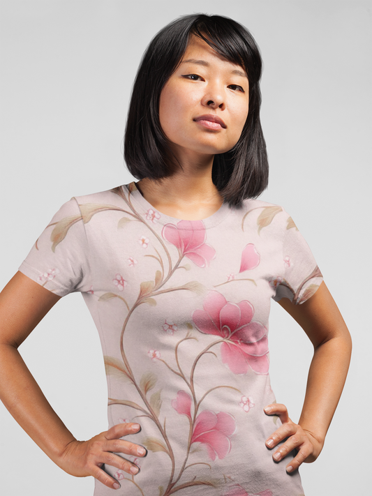 Unisex Floral Shirt, Floral Tee Shirt, Floral T-Shirt, T Shirt with Flowers 17