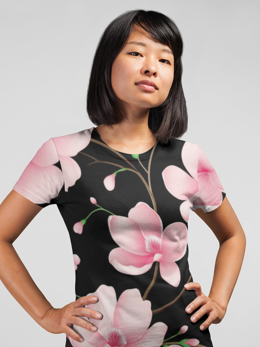 Unisex Floral Shirt, Floral Tee Shirt, Floral T-Shirt, T Shirt with Flowers 18