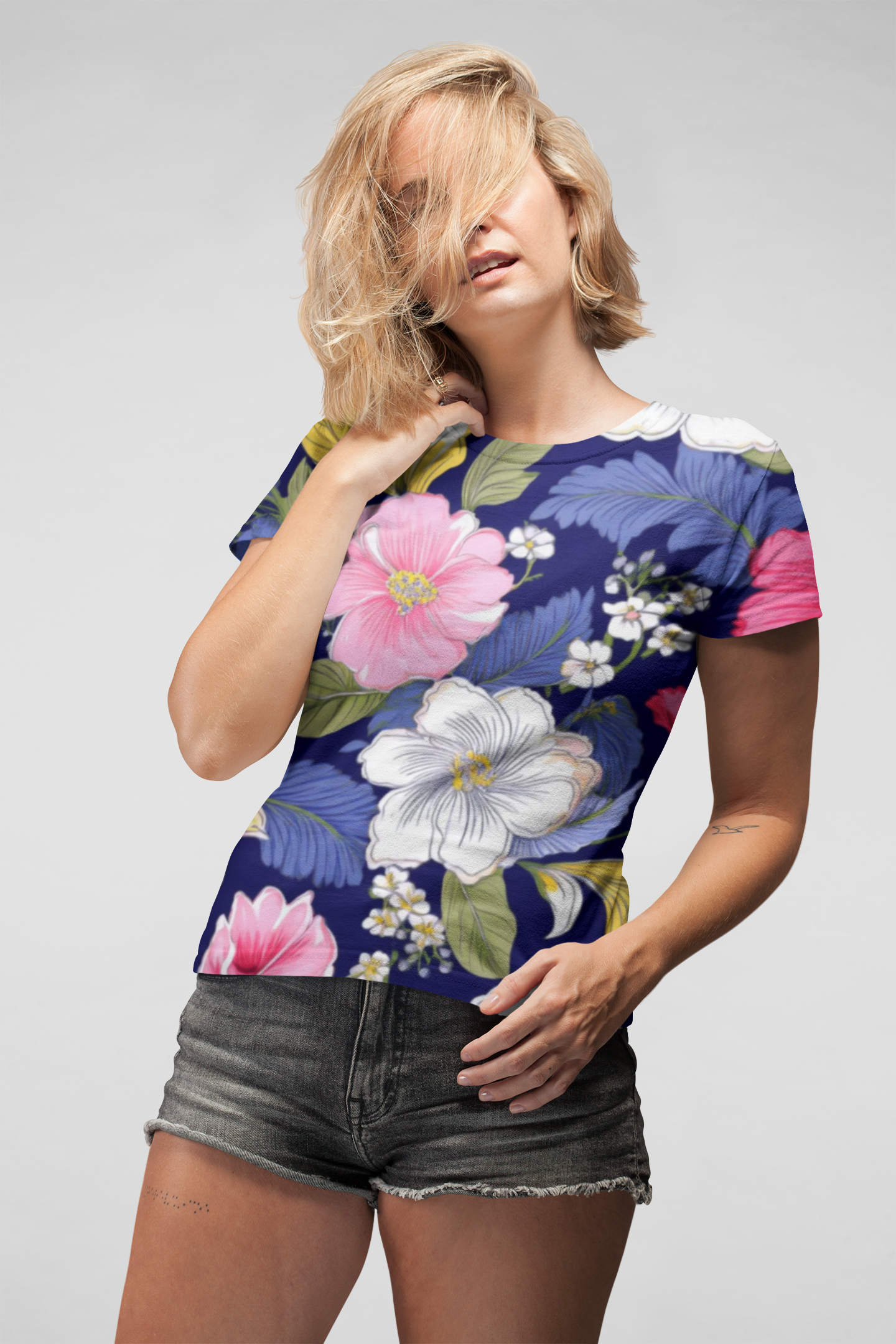 Unisex Floral Shirt, Floral Tee Shirt, Floral T-Shirt, T Shirt with Flowers 19