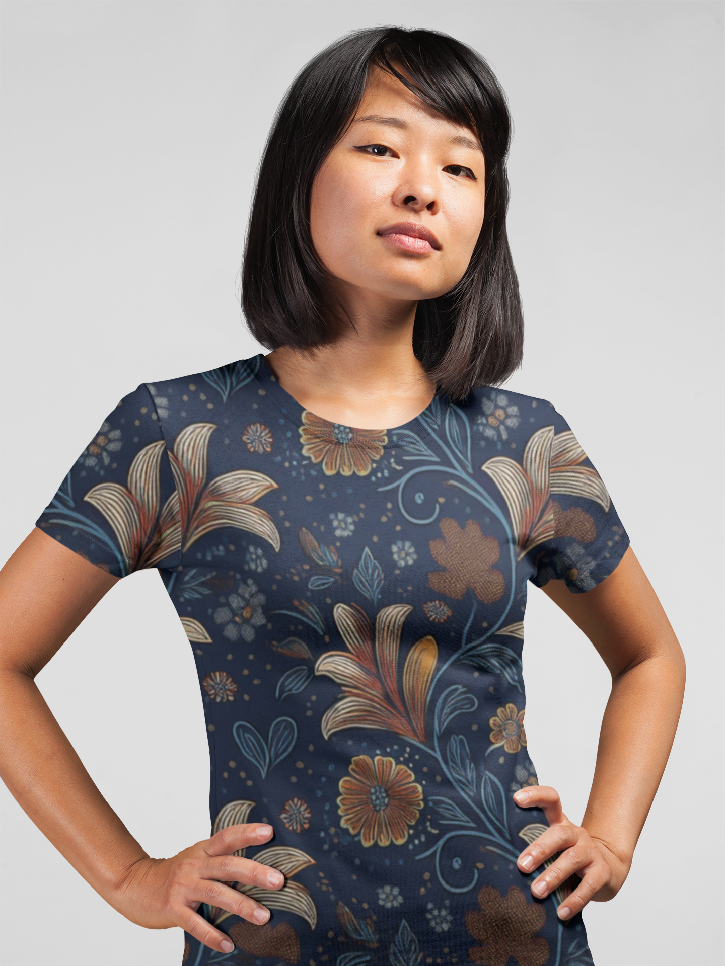 Unisex Floral Shirt, Floral Tee Shirt, Floral T-Shirt, T Shirt with Flowers 20