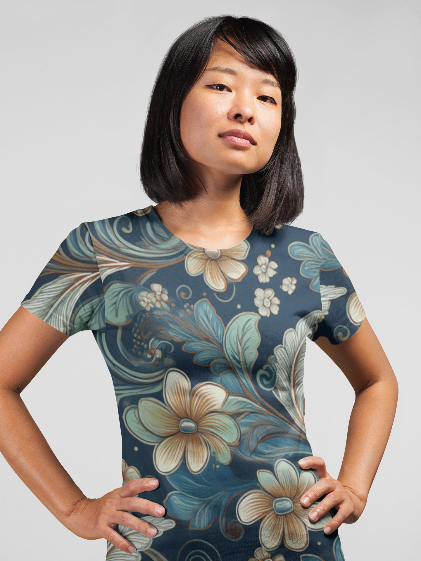 Unisex Floral Shirt, Floral Tee Shirt, Floral T-Shirt, T Shirt with Flowers 21