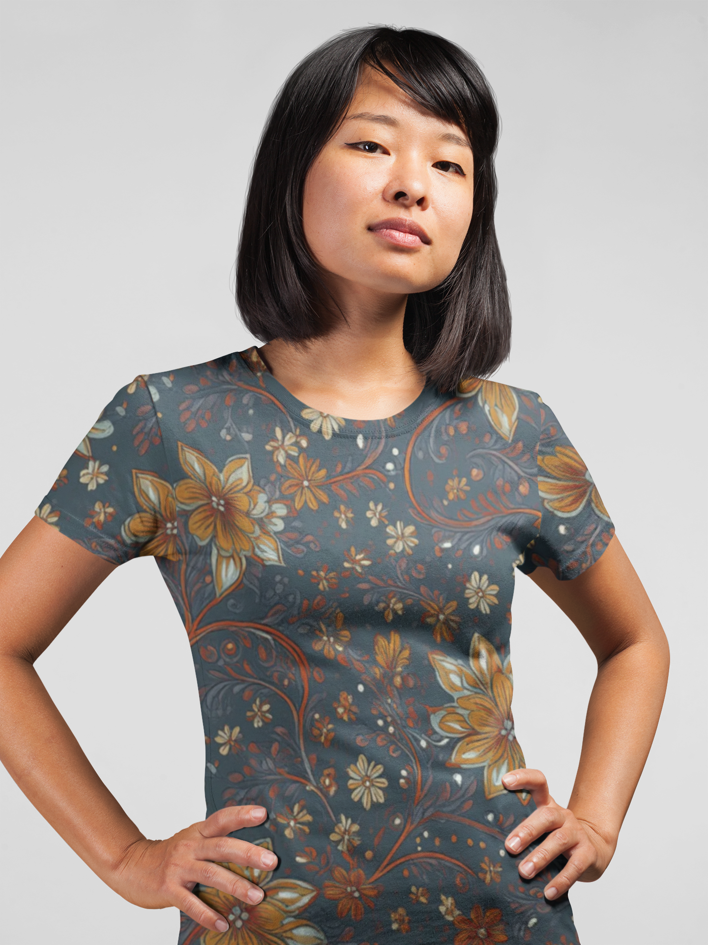 Unisex Floral Shirt, Floral Tee Shirt, Floral T-Shirt, T Shirt with Flowers 23