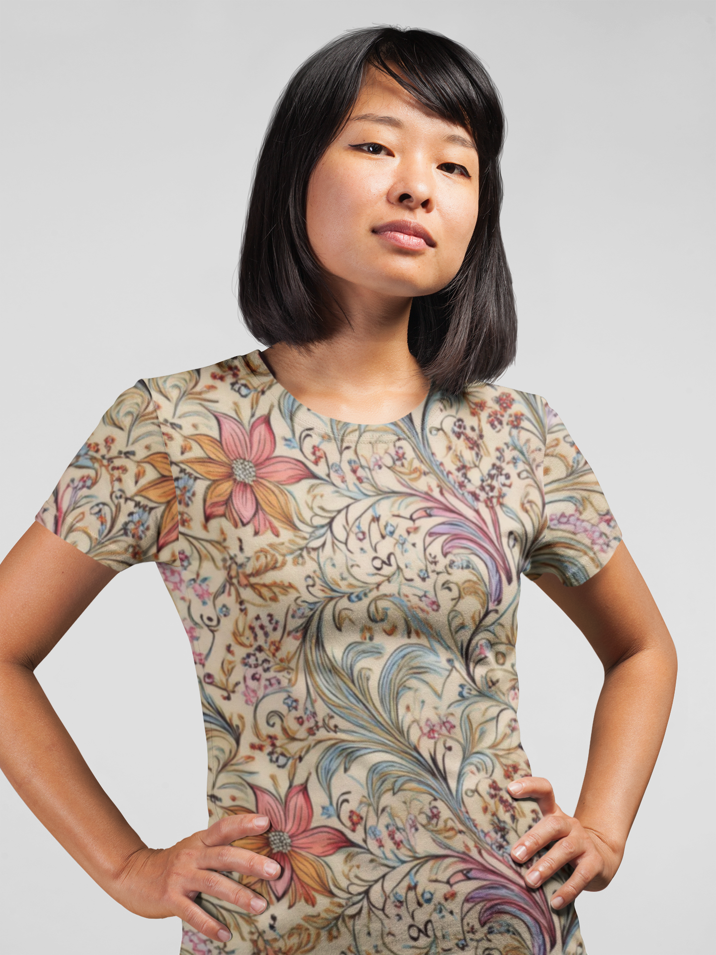 Unisex Floral Shirt, Floral Tee Shirt, Floral T-Shirt, T Shirt with Flowers 25