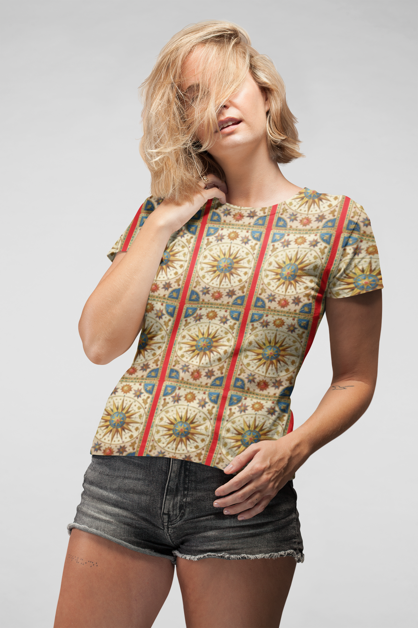 11-Card Deck Graphic T-Shirt, Art Design Poly Shirt, All Over Print Graphic Tee, Playing Cards T-Shirt, Playing Cards Tees