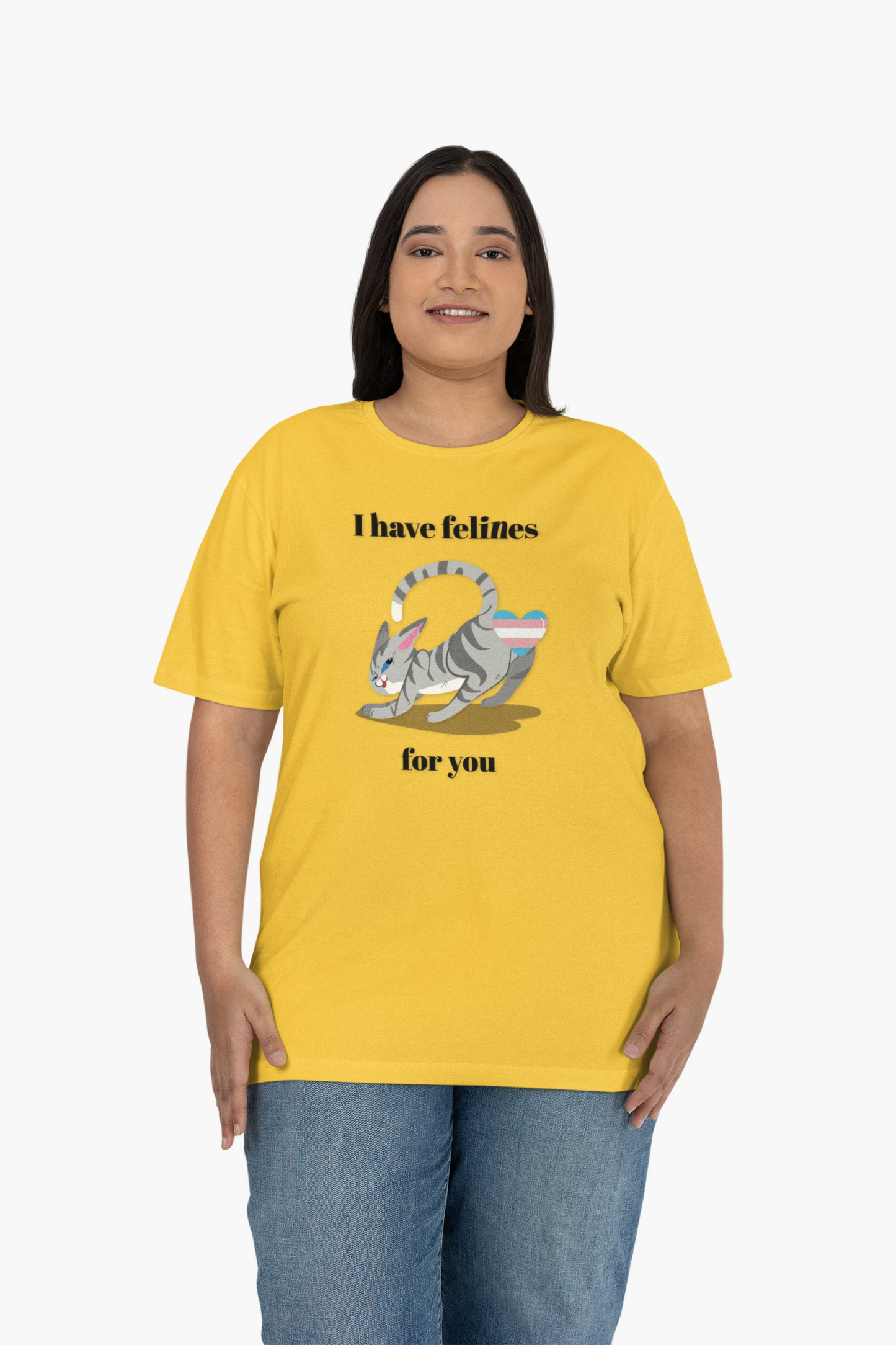 Cat Heart T-Shirt, T-Shirt with Love, Valentine Day Tees with Animals, Unisex Cotton Tee with Art Design 31