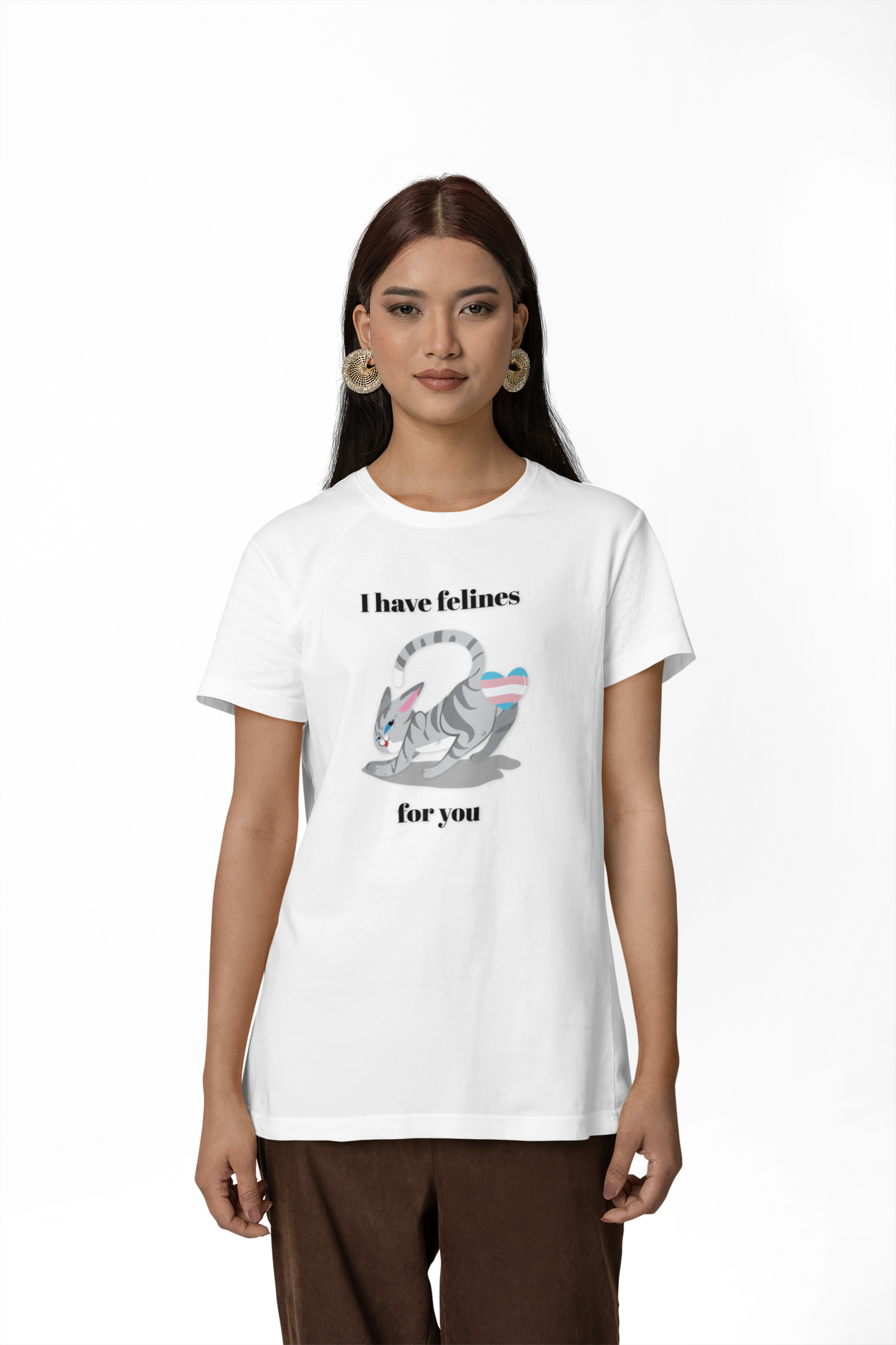 Cat Heart T-Shirt, T-Shirt with Love, Valentine Day Tees with Animals, Unisex Cotton Tee with Art Design 31