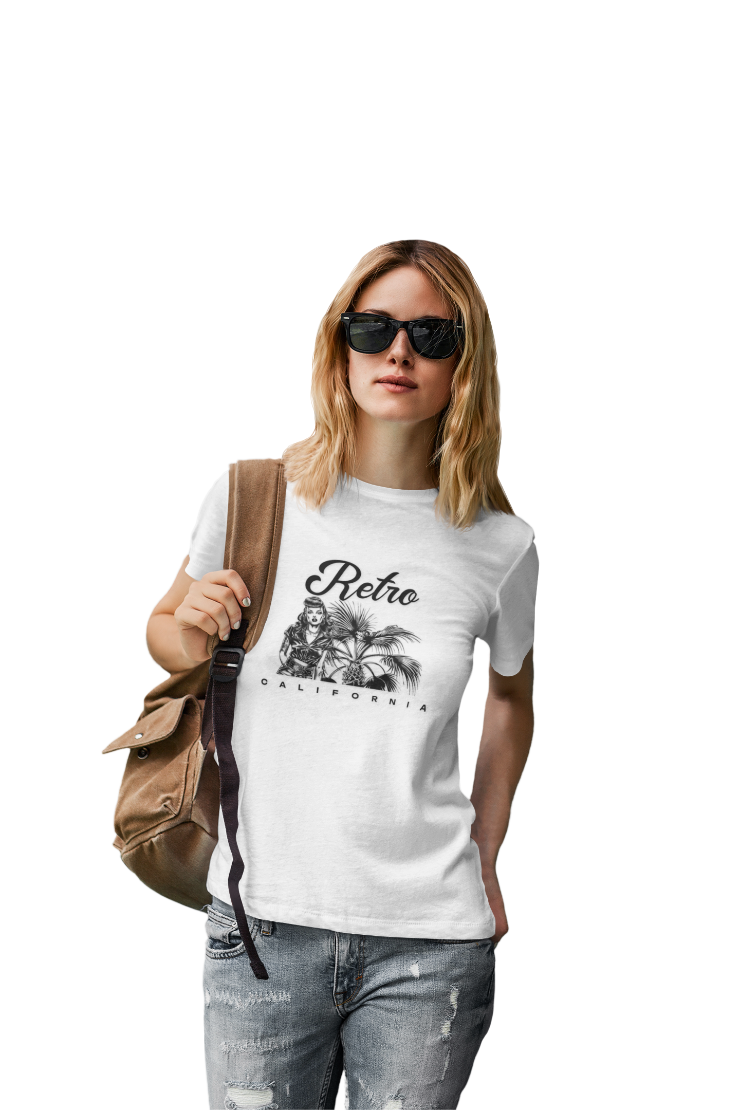 Retro California T-Shirt Unisex Cotton Vintage Palm Beach Graphic Tee