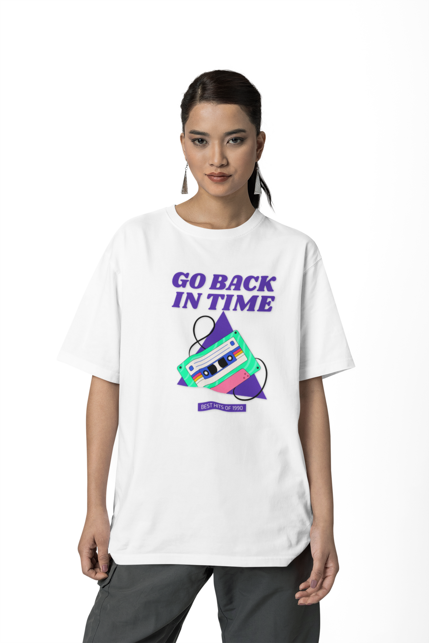 Retro Go Back In Time Cassette T-Shirt Unisex Cotton