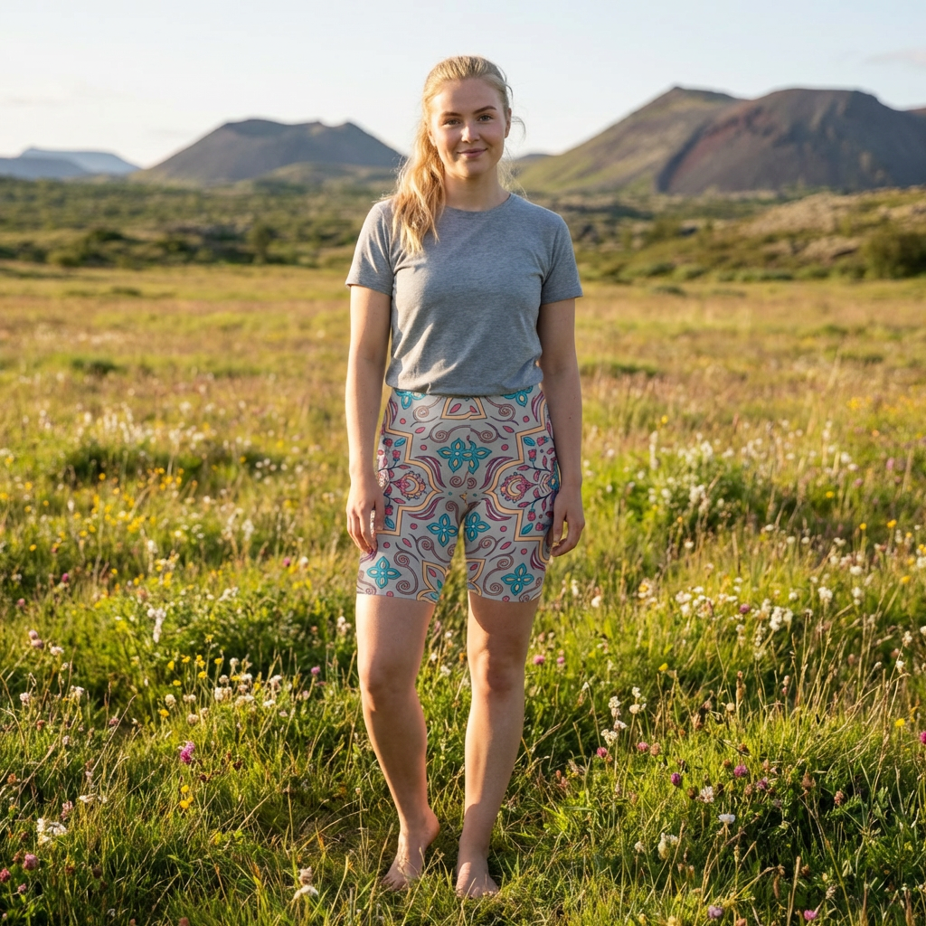 Pantalones cortos de ciclismo con adornos