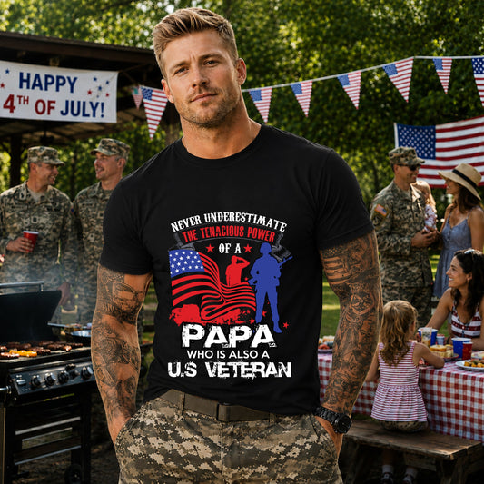 Army Veteran Patriotic Graphic Design Unisex Cotton T-Shirt v53