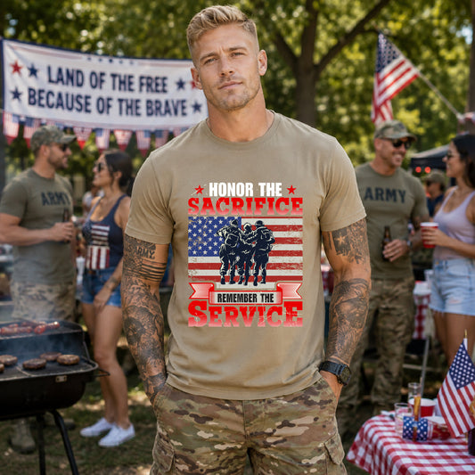 American Flag Graphic Unisex Cotton T-Shirt v24