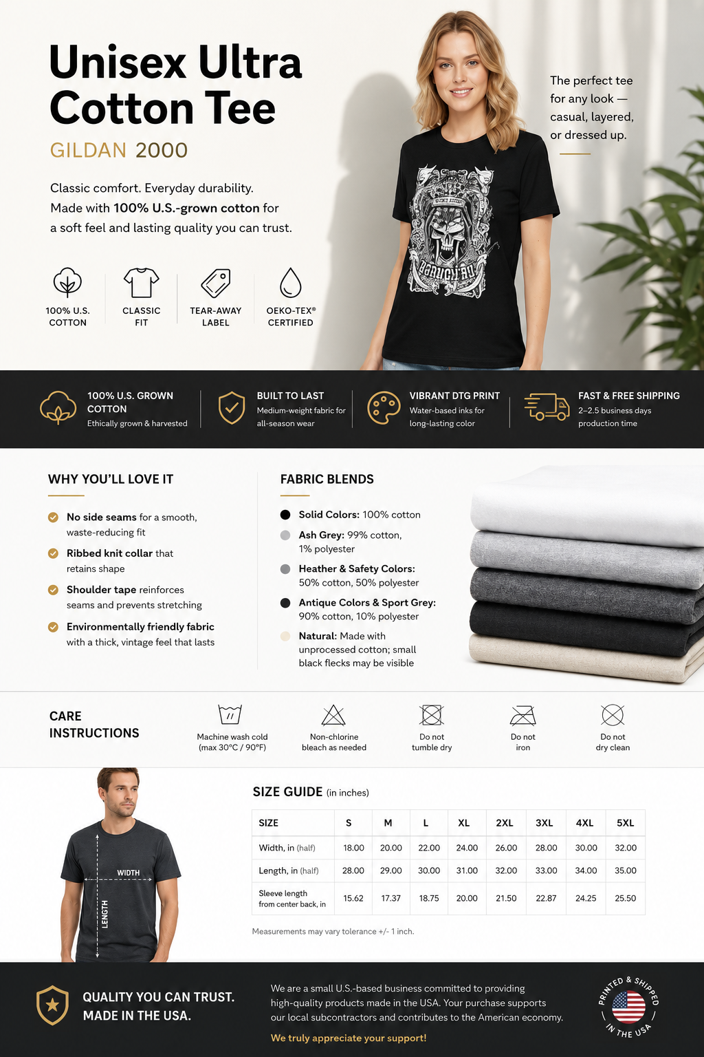 Delaware Graphic Unisex Cotton T‑Shirt 1