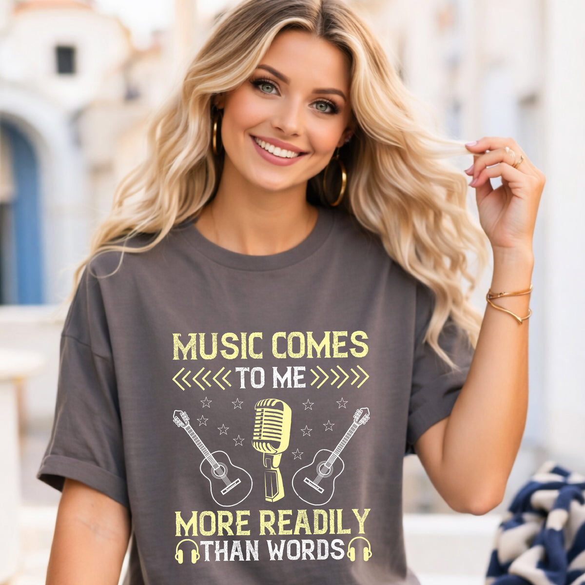 Music Graphic Unisex Heavy Cotton Art Designed T-Shirt m23