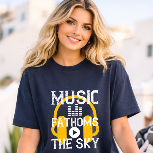 Music Graphic Unisex Heavy Cotton Art Designed T-Shirt m24
