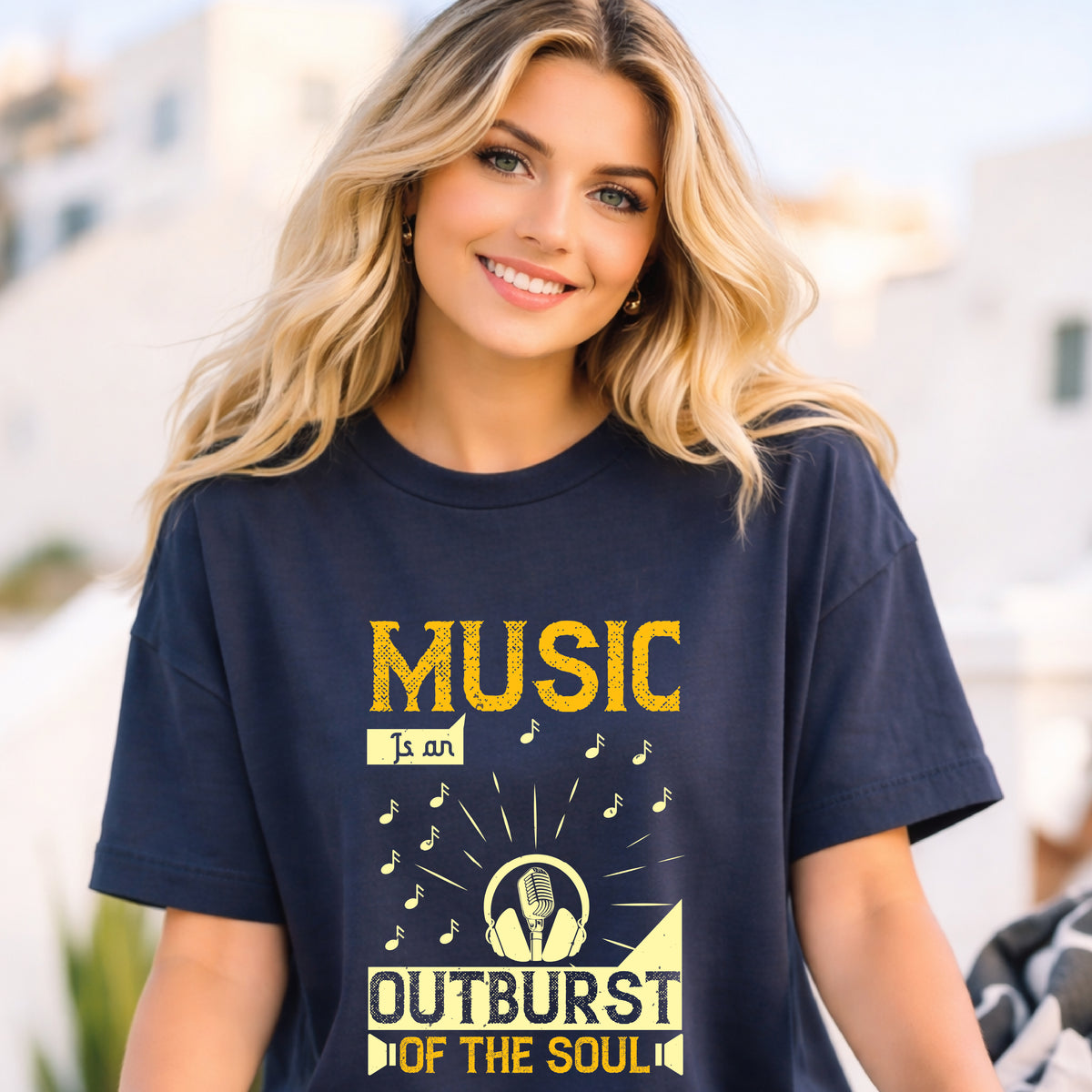 Music Graphic Unisex Heavy Cotton Art Designed T-Shirt m27