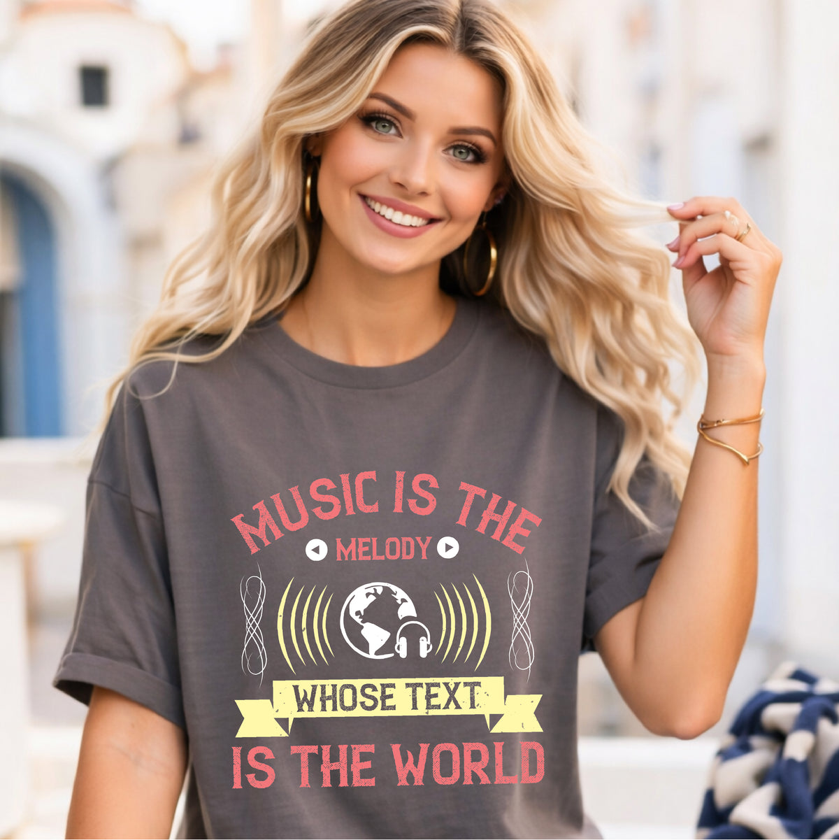 Music Graphic Unisex Heavy Cotton Art Designed T-Shirt m33