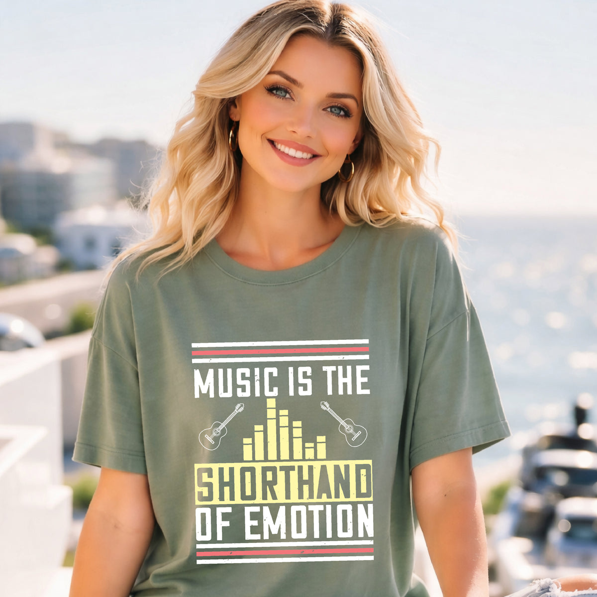 Music Graphic Unisex Heavy Cotton Art Designed T-Shirt m34