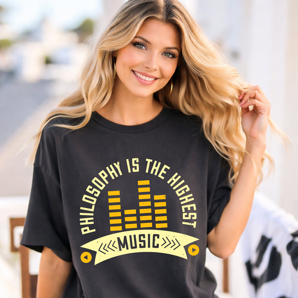 Music Graphic Unisex Heavy Cotton Art Designed T-Shirt m42