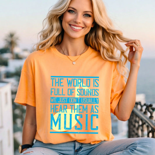 Music Graphic Unisex Heavy Cotton Art Designed T-Shirt m45