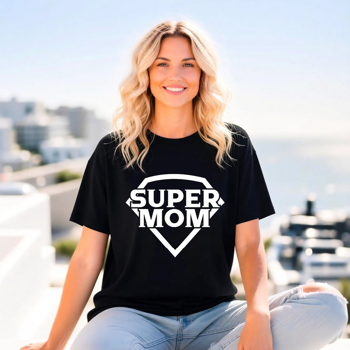 Mom T-shirt Mother's Day Mama Tee Unisex Comfort Colors Garment-Dyed Cotton h3