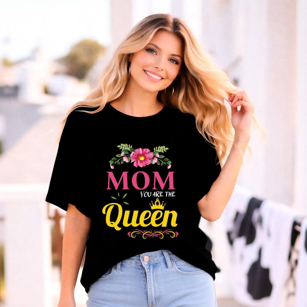 Mom T-shirt Mother's Day Mama Tee Unisex Comfort Colors Garment-Dyed Cotton h13