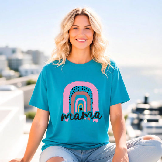 Mom T-shirt Mother's Day Mama Tee Unisex Comfort Colors Garment-Dyed Cotton h24