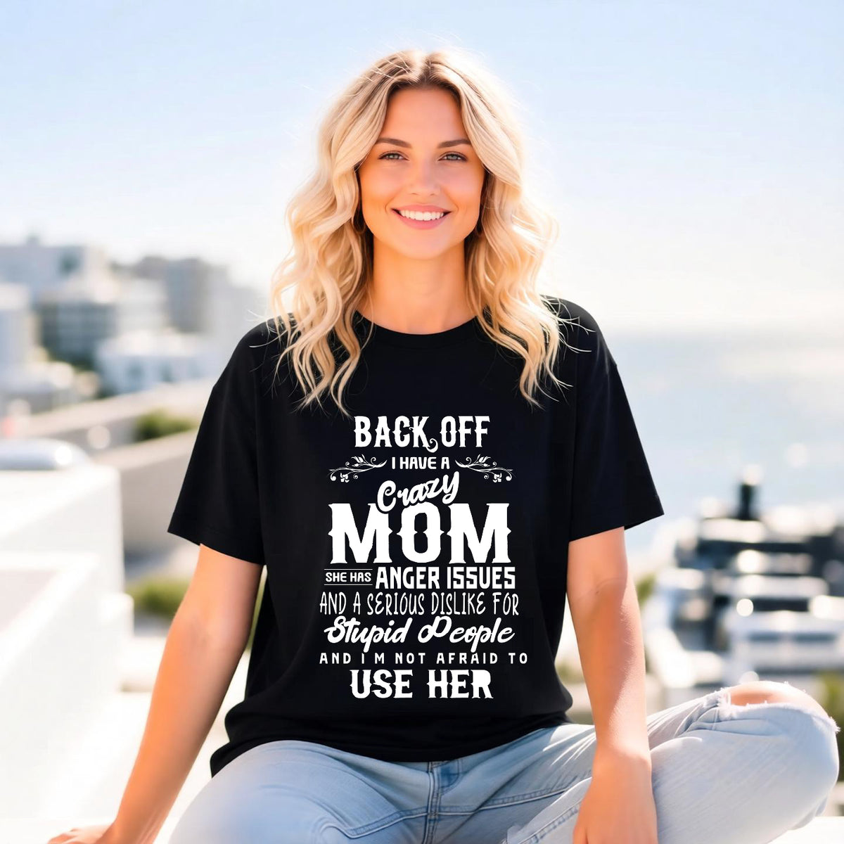 Mom T-shirt Mother's Day Mama Tee Unisex Comfort Colors Garment-Dyed Cotton h34