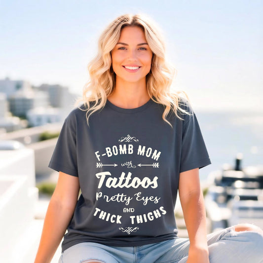 Mom T-shirt Mother's Day Mama Tee Unisex Comfort Colors Garment-Dyed Cotton h37