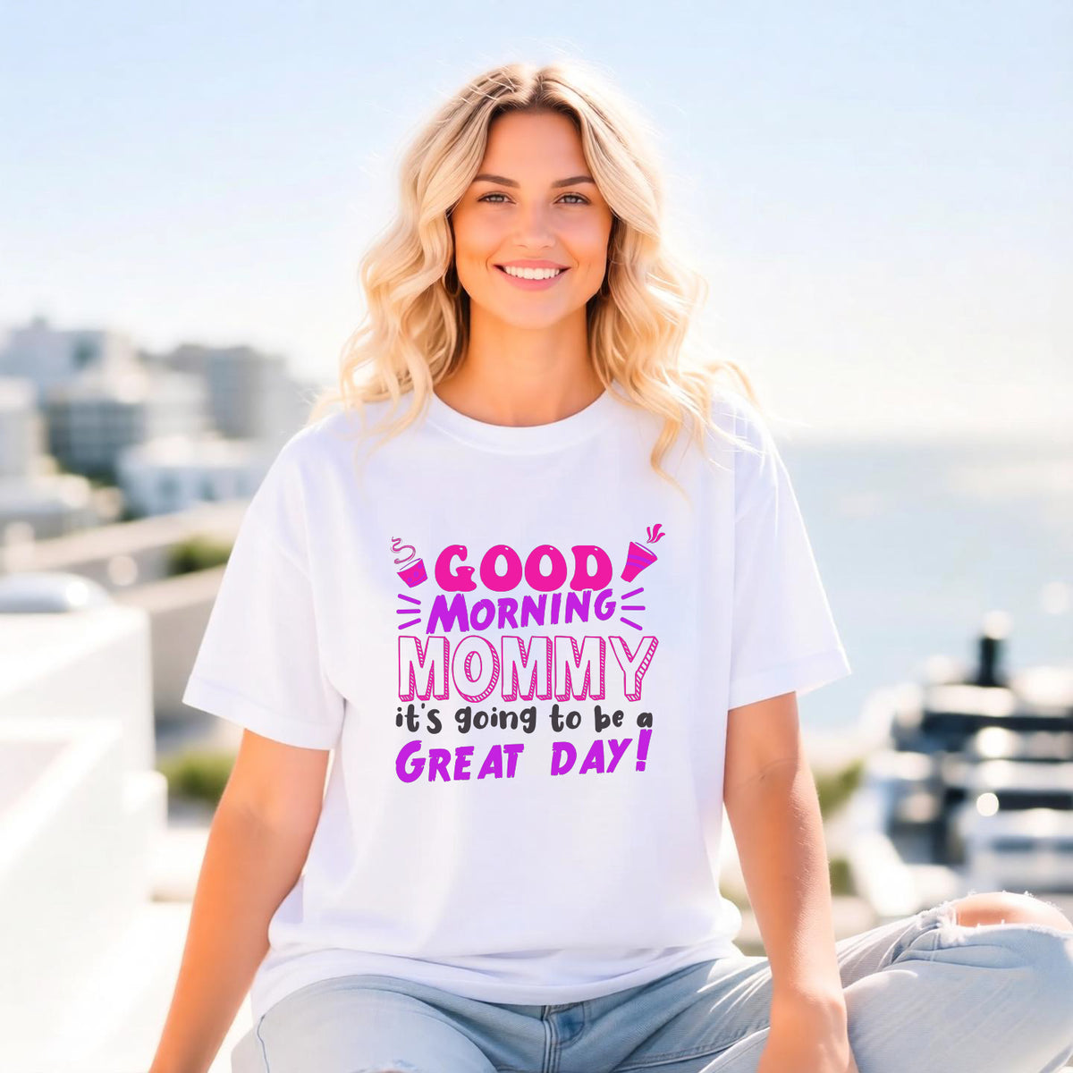 Mom T-shirt Mother's Day Mama Tee Unisex Comfort Colors Garment-Dyed Cotton h41