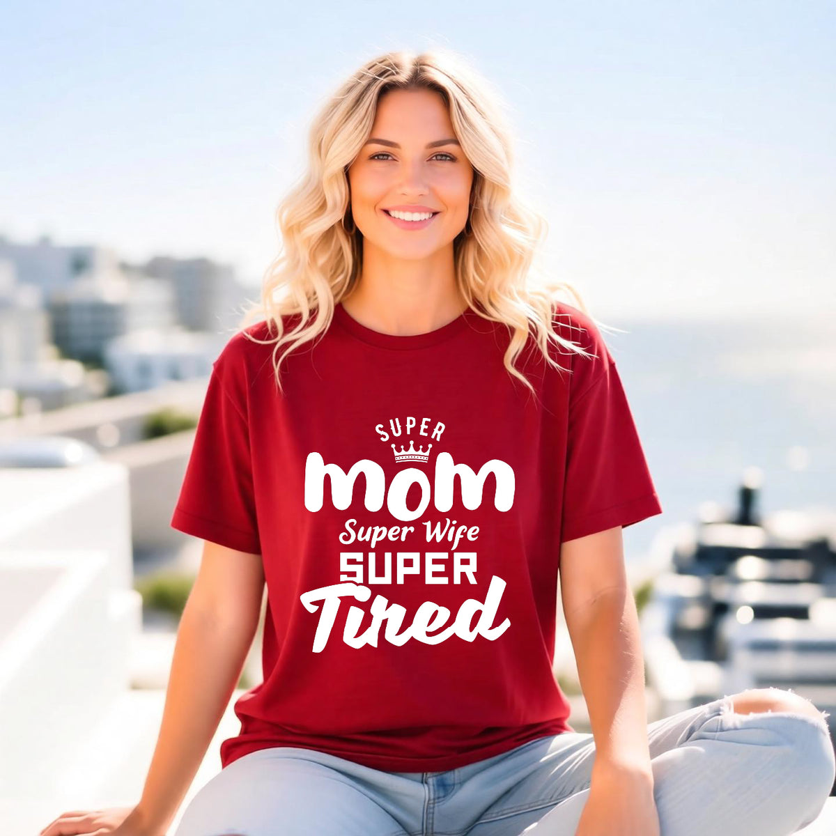 Mom T-shirt Mother's Day Mama Tee Unisex Comfort Colors Garment-Dyed Cotton h45