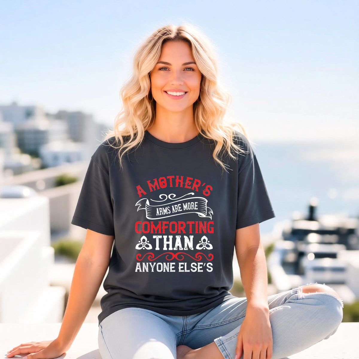 Mom T-shirt Mother Day Mama Tee Unisex Comfort Colors Garment-Dyed Cotton h57